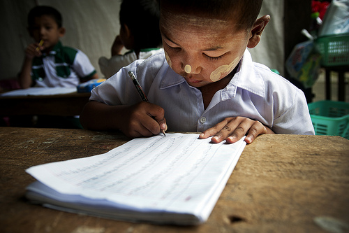 Kindergarten Child in Myanmar